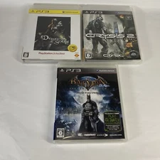 Lot3 PS3 Demon's Souls & CRYSIS 2 & Batman Arkham Asylum - SONY PS3 - Japan Game