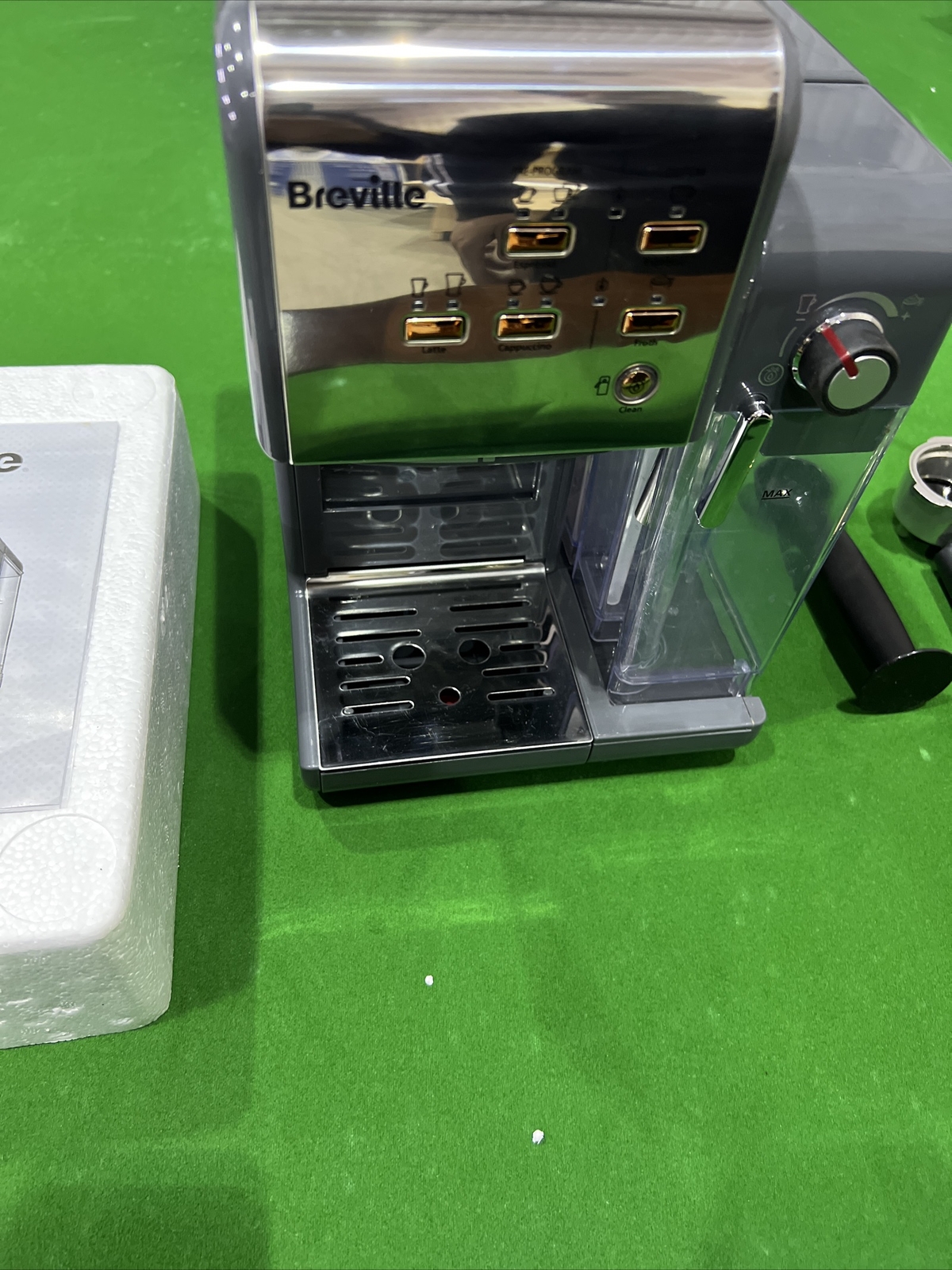 BREVILLE VCF109 Coffee Machine Grey & Rose Used Condition