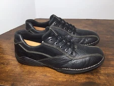 Rockport Black Leather Lace Up Casual Comfort Shoes Men's Size 10 W APM37041