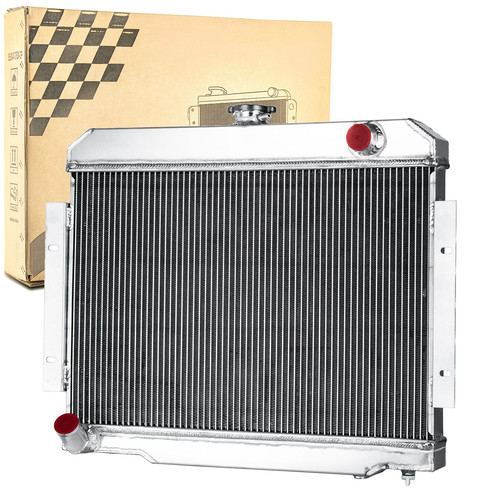 4-Row Aluminum Radiator Fits 1972-1986 Jeep CJ5 CJ6 CJ7 Scrambler 3.8L 4.2L 5.0L - Picture 1 of 9