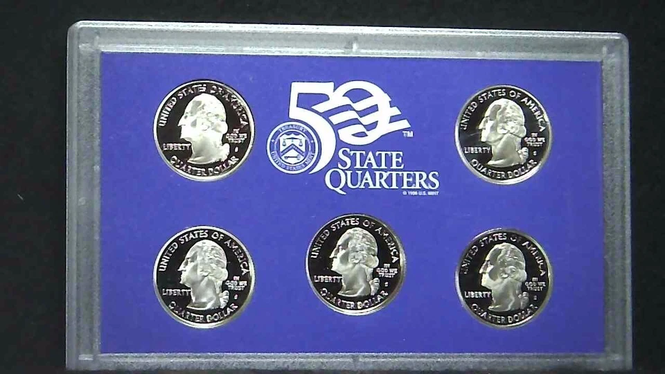 2004-S US Proof State Quarter Mint Set 5 Coins GDC Proof CN CLAD 21swc1003-1 - Image 4 of 4