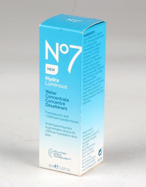 *Boots No7 HYDRA Luminous Water Concentrate Hydration Boost 1oz eBay