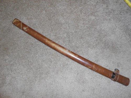 WW2 Japanese Sword , Gunto Scabbard, Leather Covered, 0302