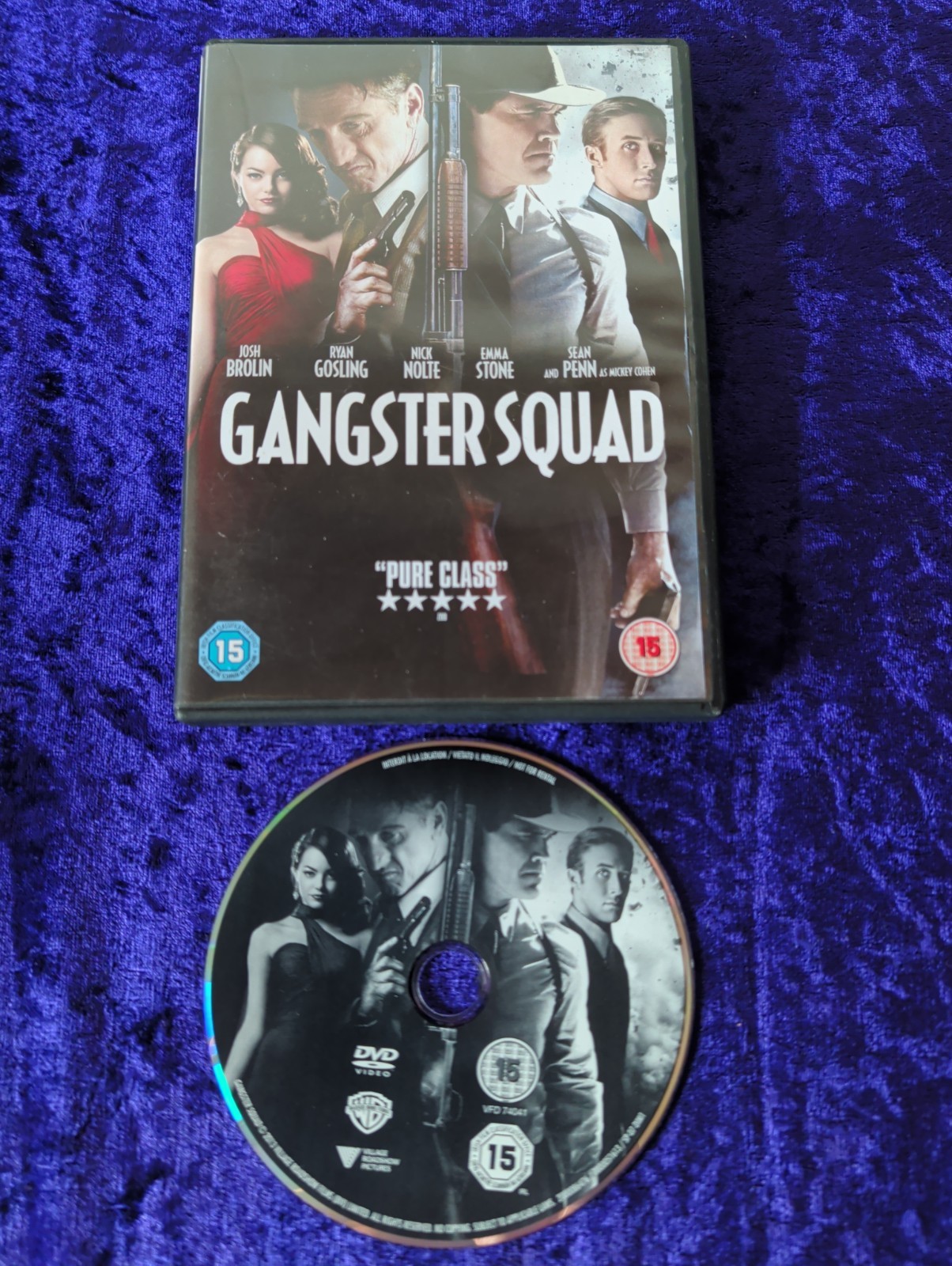 DVD GANGSTER SQUAD BROLIN GOSLING NOLTE PENN STONE CRIME THRILLER UK R2