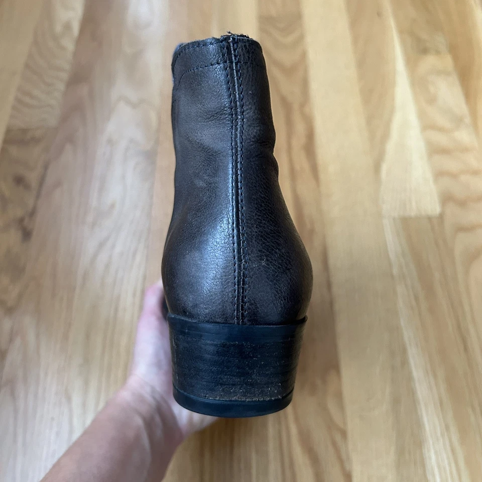 MIZ MOOZ 女式一脚蹬踝靴双色蓝色灰色 EU 41 US 10.5 — 第 4/4 张图片