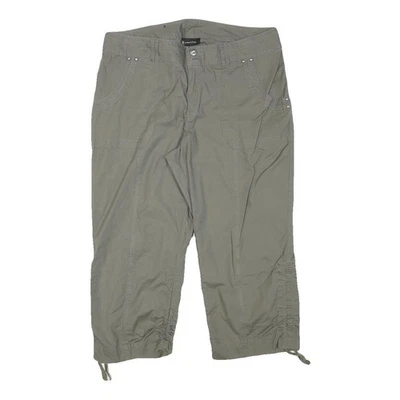 INC Shorts Mujer Verde Casual XL W34 Mezcla Algodón Ligero Relajado - Imagen 1 de 4
