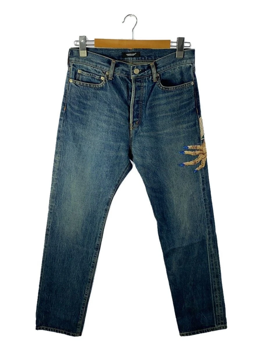 UNDERCOVER Pantaloni Denim con Perline a Mano 2 Denim IDG UC2C4509 2