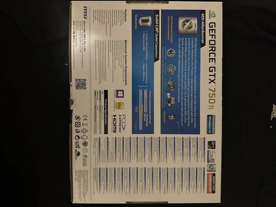 MSI GeForce GTX 750 Ti Video Graphics Card GDDR5 128-Bit 2GB HDMI 1.4a VGA DVI - Image 2 of 4