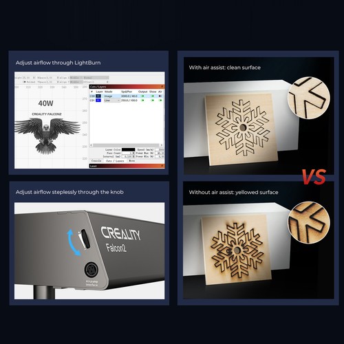 ⊹ Falcon2 Engraver 40W Head With Integrated Air Assist - Picture 15 of 16