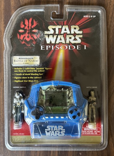 Star Wars Gioco Portatile Battaglia di Naboo Episodio 1 Nuovo con scatola Tiger Electronics 1999