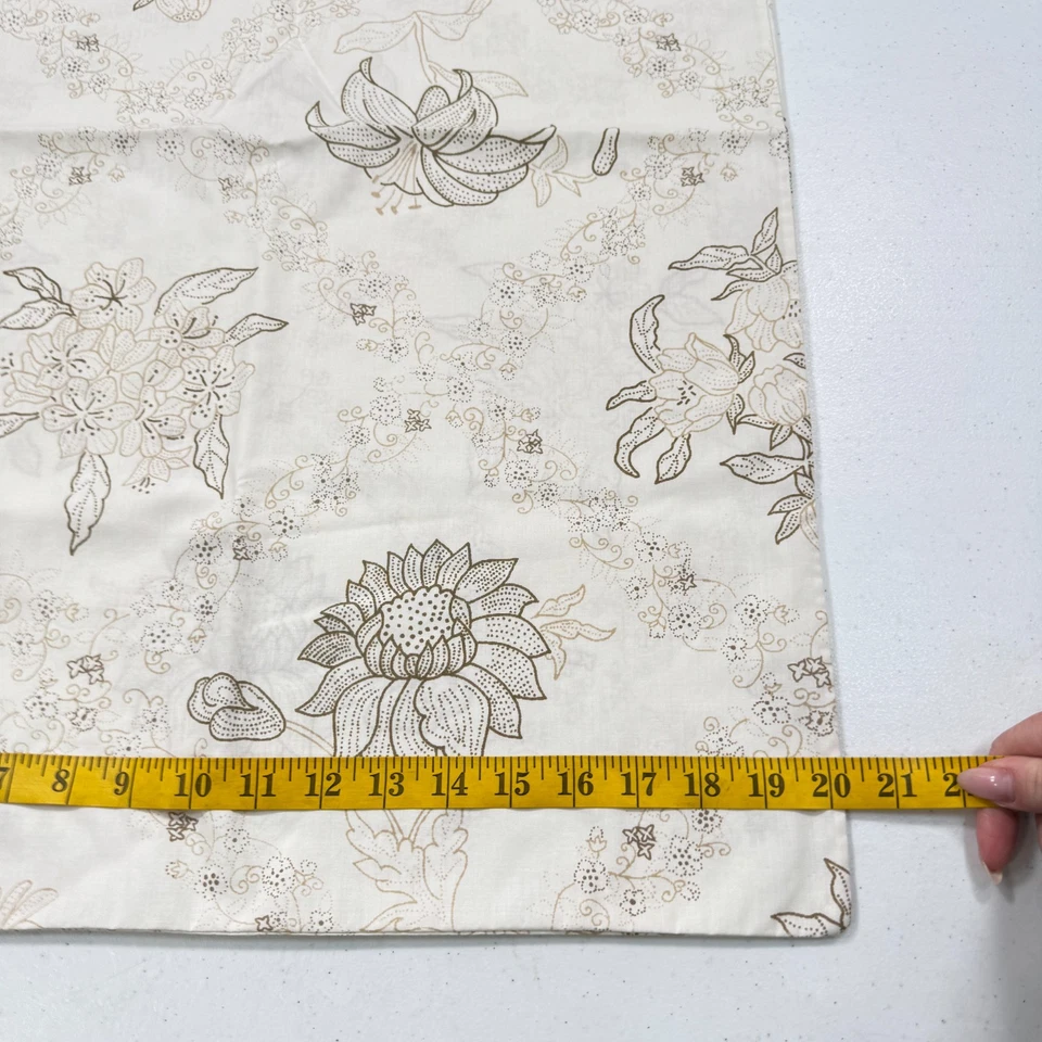 Funda de Almohada Vintage Sears Estándar Floral Marrón Grandes Flores Mezcla EE. UU. Y2K 90S 80 Foto 3 de 4