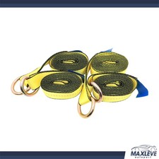 4x 2 X 12 Lasso Strap Wrecker Car Hauler Tow Dolly Tire Wheel Tie Down Straps