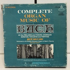 The Complete Bach Organ Works 18-lp Set w/Book Record Set