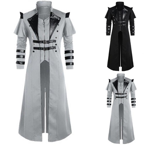 Fashion Dress Men Steampunk Tailcoat Jacket Victorian Assassin Comfortable - Picture 7 of 17