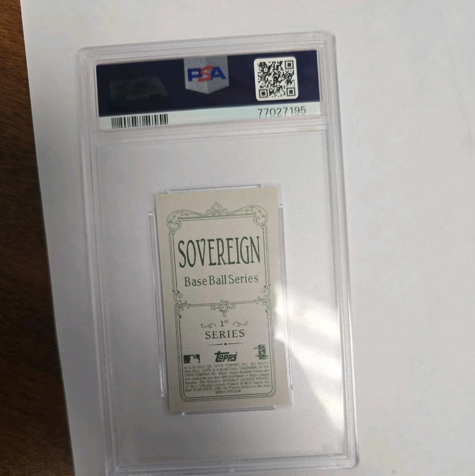 2020 Topps 206 Mike Trout Mini PSA 10 Angels - Image 2 of 2