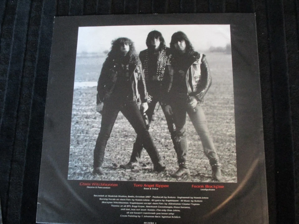 Vinyl weiße LP deutsche Thrash MB Sodom, Persecution Mania, 1987, Steamhammer - Bild 4 von 4