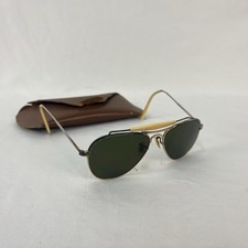 VINTAGE METAL FRAME SPORTSMAN AVIATOR SUNGLASSES APEX QUALITY 50 - 13 - 110