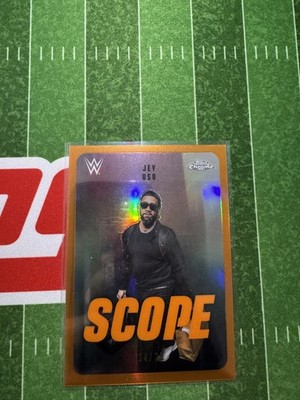 2026 WWE Topps Chrome Jey Uso Orange Scope /25