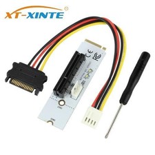 NGFF M2 to PCI-e 4X 1X Slot Riser Card M Key M.2 2260 2280 SSD Port to PCIE