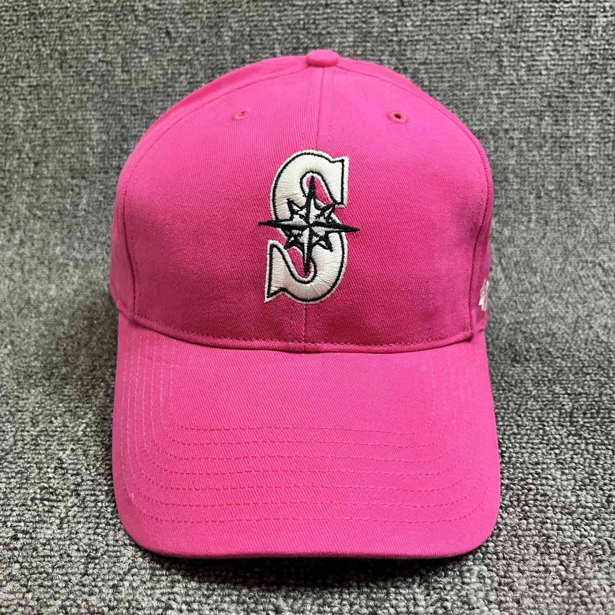 Seattle Mariners '47 Brand Youth MVP Hat Pink Girls MLB Baseball Cap Adjustable