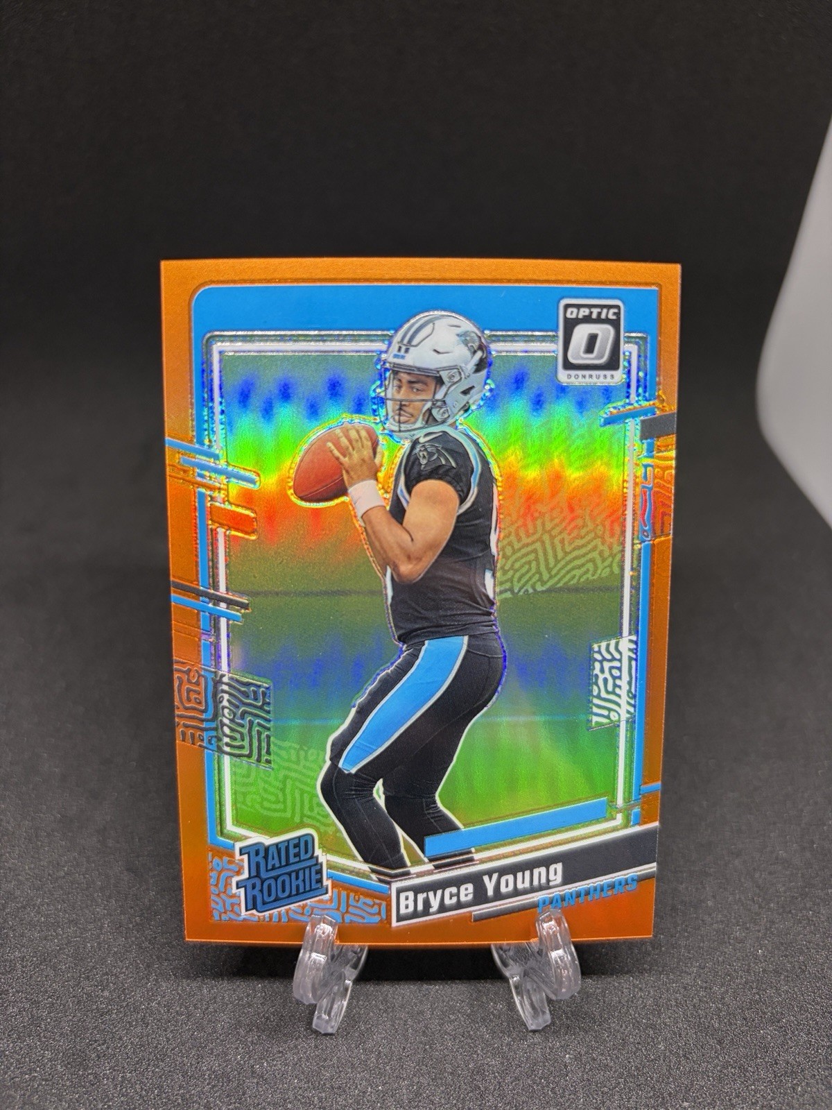 Bryce Young 2023 Optic Rated Rookie Orange /249 Prizm RC #213 PANTHERS