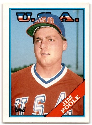 1988 Topps Traded Jim Poole USA #88T