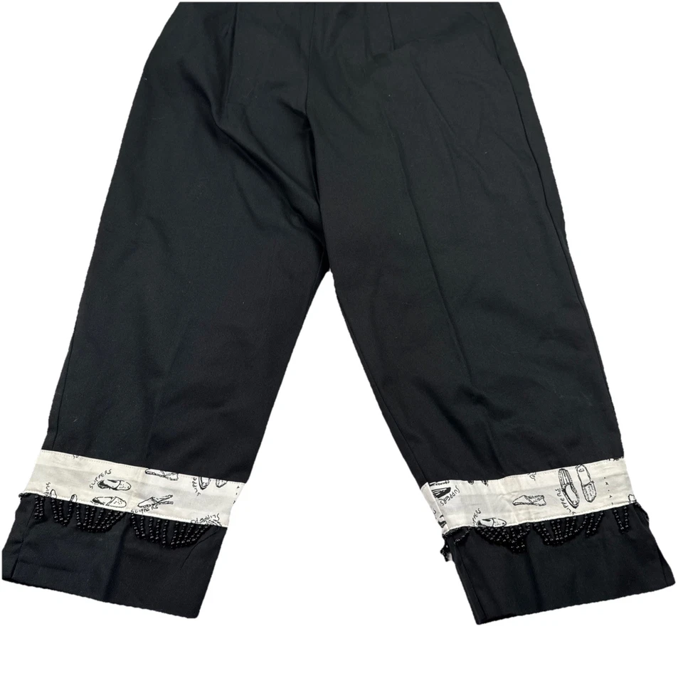 Pantalones de vestir cortos Stonebridge para mujer 8P (29x20) dobladillo negro con cuentas Foto 3 de 4