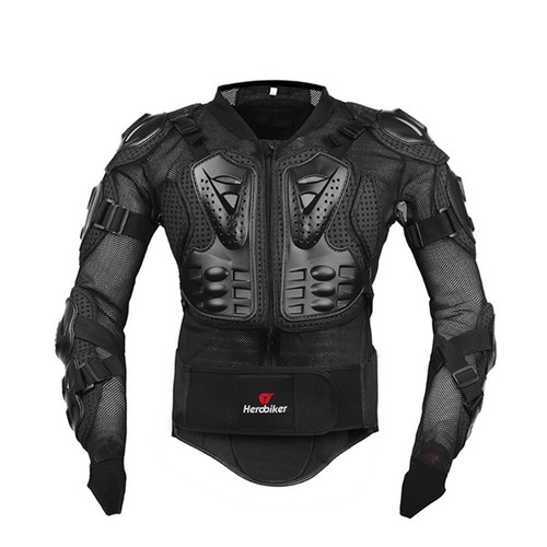 Motorcycle Full Body Armor Jacket spine chest protection gear Motocross Motos...