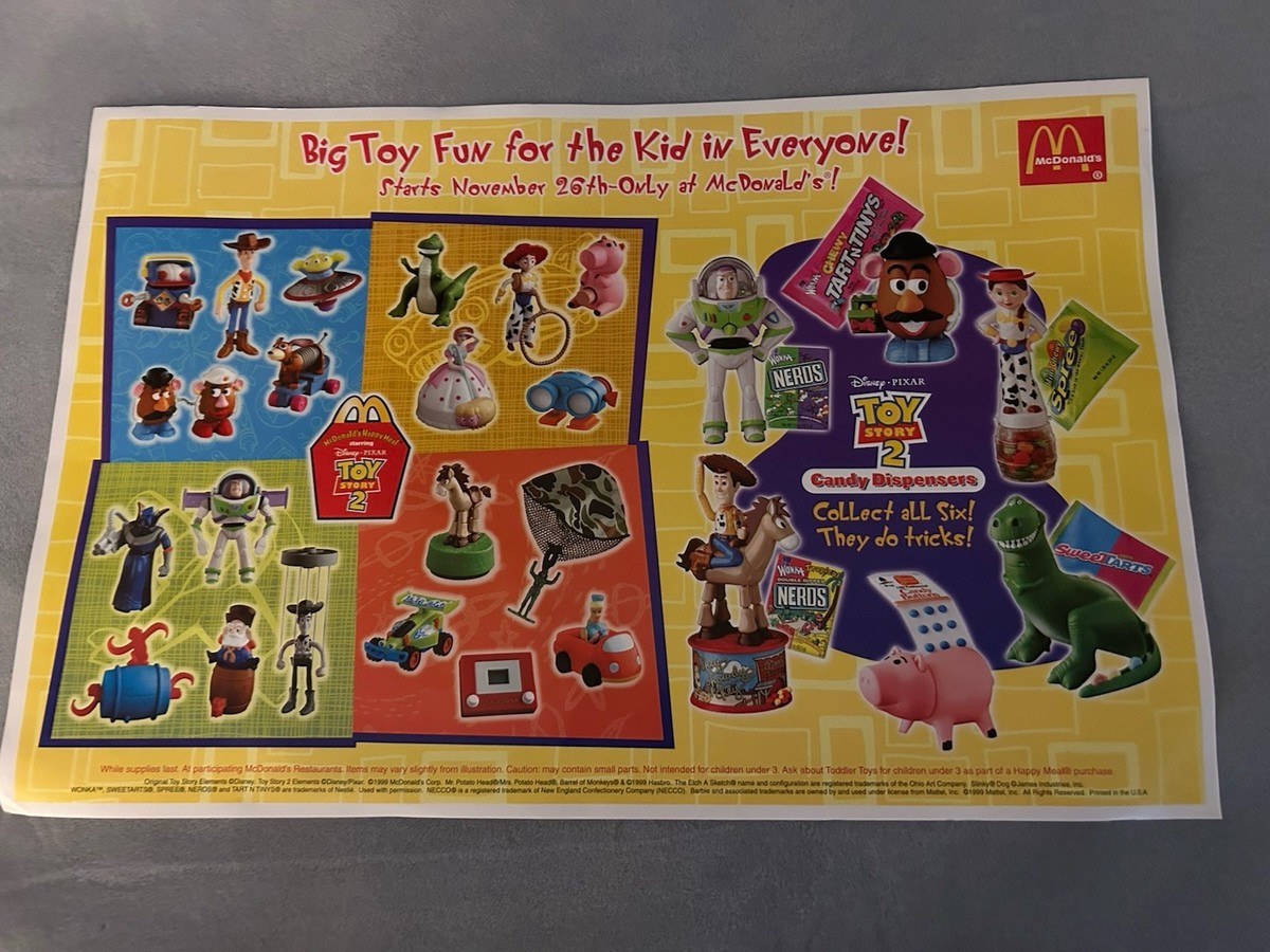 Toy Story 2 Rare Set Of 4 McDonald's Collector Posters 1999 | eBay