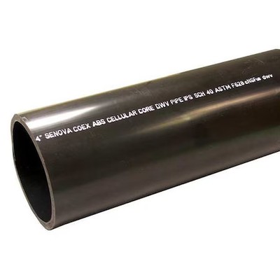 Zoro Select 29-1510 1-1/2'' X 10 Ft. Non-Threaded Abs Dwv Pipe Sch 40, 29-1510