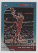 2019-20 Panini NBA Hoops Premium Stock Teal Prizm Denzel Valentine #30 14rh