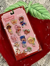 New Strawberry Shortcake Shaker Confetti Filled Stickers Puffy Liquid
