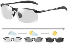 White-black Polarized Photochromic Sunglasses Sports Sunglasses Driving Glasses