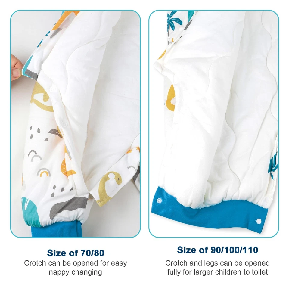 FLYISH DIRECT Babyschlafsack mit Füßen, 2.5TOG/3.5TOG Winterschlafsack, Babyschl - Bild 4 von 4