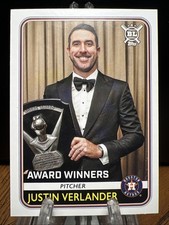 2020 Justin Verlander Topps Big League #268 Award Winners 
