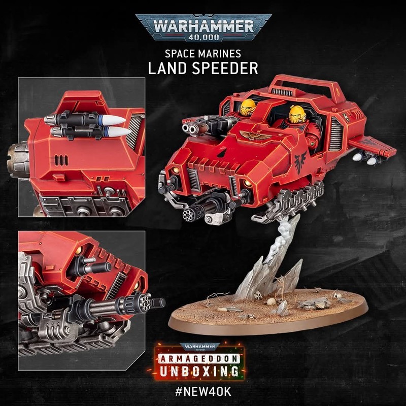 COMMISSION Pro Painted Armageddon Land Speeder