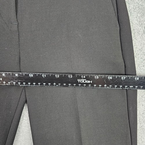 Pantalón J Crew para mujer CAMERON 4 negro tiro alto cremallera pierna cónica poli viscosa - Imagen 5 de 19