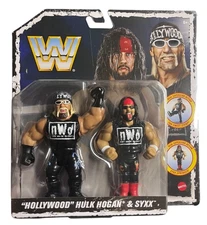 WWF WWE Hollywood Hulk Hogan Syxx X-Pac NWO Hasbro Retro 2 Pack Mattel