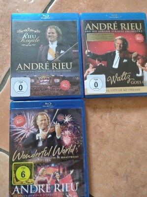 Blu Ray Disc Andre Rieu. In Amsterdam, Maastricht,  Goes On 3 Stück