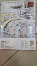 Ben de Lisi  Debenhams Triangles Double Duvet Cover Set Cotton Mix New Sealed