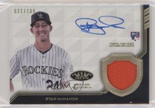 2018 Topps Tier One Auto Tier One Relics 32/100 Ryan McMahon #AT1R-RM Auto 6fs