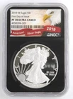 US 2019 W American Silver Eagle .999 Fine 1 Oz Proof Coin NGC PF70 Ultra Cameo