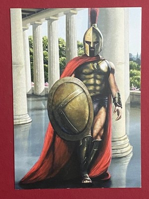 Akropolis des antiken Sparta antike Militärkunst Postkarte Spartan Lochagos