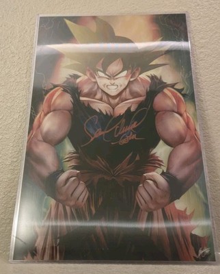 Dragon Ball Z 3D Holographic Poster  Goku Epic Super Saiyan Signed Sean Schemmel
