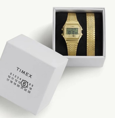 Timex x MM6 T80 Gift Set Gold Uhr