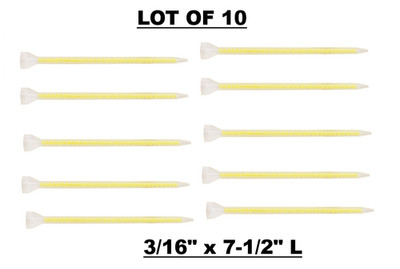 10 pcs MEDMIX MIXPAC EA05-32Y Mixing Nozzle Static Mixer Nozzle Tubes, 16.7mm ID