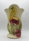 HULL art POTTERY VASE 1940's-CRANE VIBRANT 9"...VINTAGE BEAUTIFUL!!!
