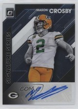 2020 Panini Donruss Optic Signature Series Mason Crosby #SS-MAC Auto 3hd