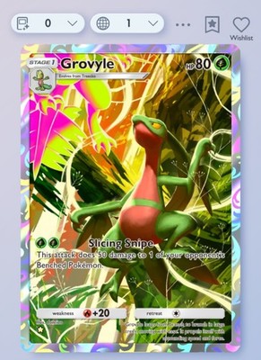 Pokemon TCG Pocket - Grovyle - 1  Karte - Englisch - Schnelle Lieferung
