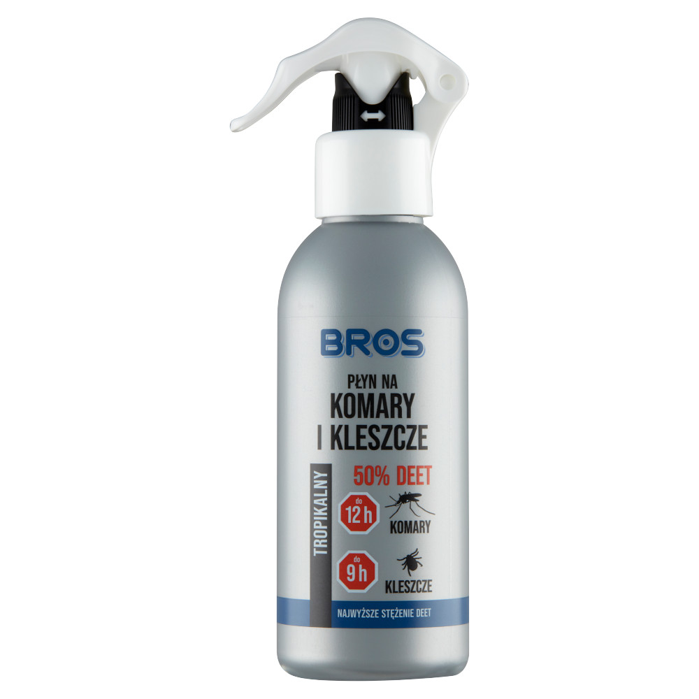 Repelente de mosquitos y garrapatas Bros 50% Deet Tropical 130 ml